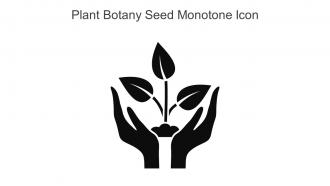 Plant Botany Seed Monotone Icon In Powerpoint Pptx Png And Editable Eps Format