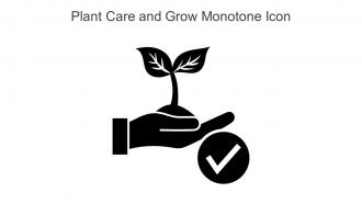 Plant Care And Grow Monotone Icon In Powerpoint Pptx Png And Editable Eps Format