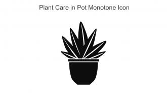 Plant Care In Pot Monotone Icon In Powerpoint Pptx Png And Editable Eps Format