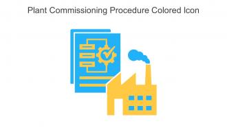Plant Commissioning Procedure Colored Icon In Powerpoint Pptx Png And Editable Eps Format