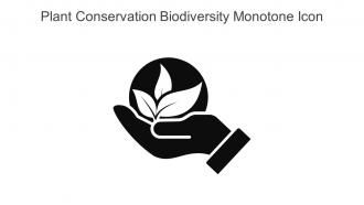 Plant Conservation Biodiversity Monotone Icon In Powerpoint Pptx Png And Editable Eps Format