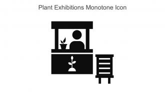 Plant Exhibitions Monotone Icon In Powerpoint Pptx Png And Editable Eps Format