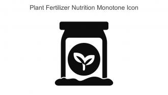 Plant Fertilizer Nutrition Monotone Icon In Powerpoint Pptx Png And Editable Eps Format