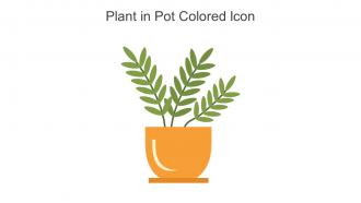 Plant In Pot Colored Icon In Powerpoint Pptx Png And Editable Eps Format