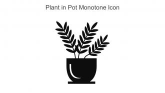 Plant In Pot Monotone Icon In Powerpoint Pptx Png And Editable Eps Format