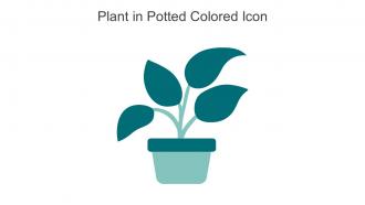 Plant In Potted Colored Icon In Powerpoint Pptx Png And Editable Eps Format