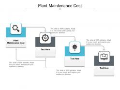 Plant maintenance cost ppt powerpoint presentation show summary cpb