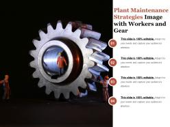 Plant maintenance strategies image with workers and gear