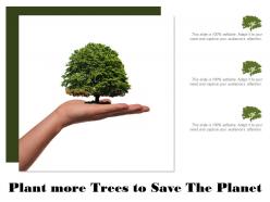 Plant More Trees To Save The Planet