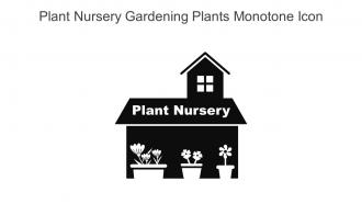 Plant Nursery Gardening Plants Monotone Icon In Powerpoint Pptx Png And Editable Eps Format