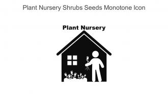 Plant Nursery Shrubs Seeds Monotone Icon In Powerpoint Pptx Png And Editable Eps Format