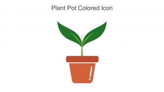 Plant Pot Colored Icon In Powerpoint Pptx Png And Editable Eps Format