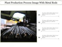 Plant production process image with metal rods