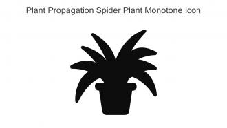 Plant Propagation Spider Plant Monotone Icon In Powerpoint Pptx Png And Editable Eps Format