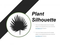 Plant silhouette presentation examples