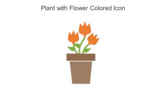 Plant With Flower Colored Icon In Powerpoint Pptx Png And Editable Eps Format