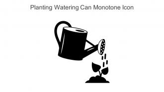 Planting Watering Can Monotone Icon In Powerpoint Pptx Png And Editable Eps Format