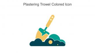 Plastering Trowel Colored Icon In Powerpoint Pptx Png And Editable Eps Format