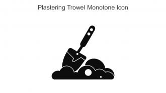 Plastering Trowel Monotone Icon In Powerpoint Pptx Png And Editable Eps Format