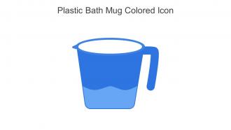 Plastic Bath Mug Colored Icon In Powerpoint Pptx Png And Editable Eps Format