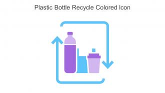 Plastic Bottle Recycle Colored Icon In Powerpoint Pptx Png And Editable Eps Format