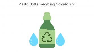 Plastic Bottle Recycling Colored Icon In Powerpoint Pptx Png And Editable Eps Format