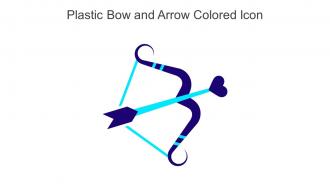 Plastic Bow And Arrow Colored Icon In Powerpoint Pptx Png And Editable Eps Format
