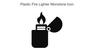 Plastic Fire Lighter Monotone Icon In Powerpoint Pptx Png And Editable Eps Format