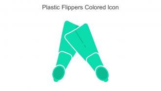 Plastic Flippers Colored Icon In Powerpoint Pptx Png And Editable Eps Format