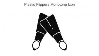 Plastic Flippers Monotone Icon In Powerpoint Pptx Png And Editable Eps Format