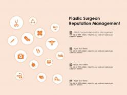 Plastic surgeon reputation management ppt powerpoint presentation portfolio ideas