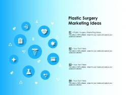 Plastic surgery marketing ideas ppt powerpoint presentation icon example