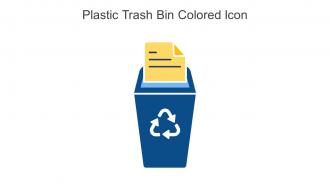 Plastic Trash Bin Colored Icon In Powerpoint Pptx Png And Editable Eps Format