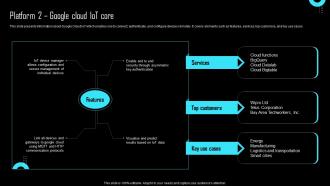 Platform 2 Google Cloud IoT Core Effective IoT Device Management IOT SS
