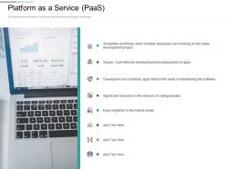 Platform as a service paas of apps ppt powerpoint presentation layouts designs