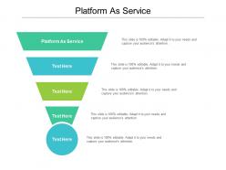 Platform as service ppt powerpoint presentation visual aids summary cpb