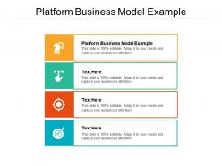 Platform business model example ppt powerpoint presentation layouts infographic template cpb