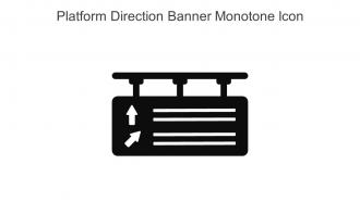 Platform Direction Banner Monotone Icon In Powerpoint Pptx Png And Editable Eps Format