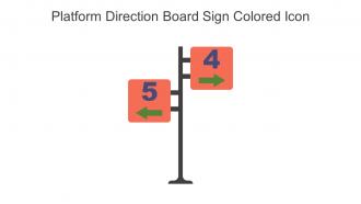 Platform Direction Board Sign Colored Icon In Powerpoint Pptx Png And Editable Eps Format