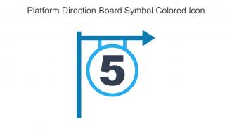 Platform Direction Board Symbol Colored Icon In Powerpoint Pptx Png And Editable Eps Format