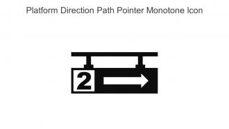 Platform Direction Path Pointer Monotone Icon In Powerpoint Pptx Png And Editable Eps Format