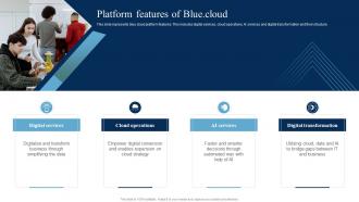 Platform Features Of Blue Cloud Blue Cloud SaaS Platform Implementation Guide CL SS
