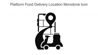 Platform Food Delivery Location Monotone Icon In Powerpoint Pptx Png And Editable Eps Format