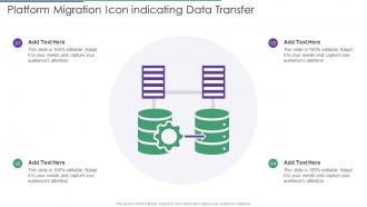 Platform Migration Icon Indicating Data Transfer
