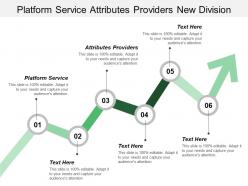 Platform service attributes providers new division disruptive innovation
