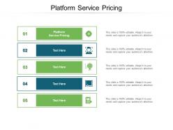 Platform service pricing ppt powerpoint presentation inspiration elements cpb