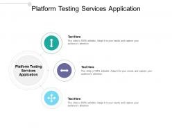Platform testing services application ppt powerpoint presentation model graphics pictures cpb