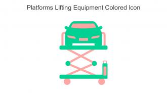 Platforms Lifting Equipment Colored Icon In Powerpoint Pptx Png And Editable Eps Format