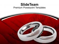 Platinum rings love wedding powerpoint templates ppt themes and graphics 0313
