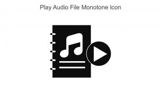 Play Audio File Monotone Icon In Powerpoint Pptx Png And Editable Eps Format
